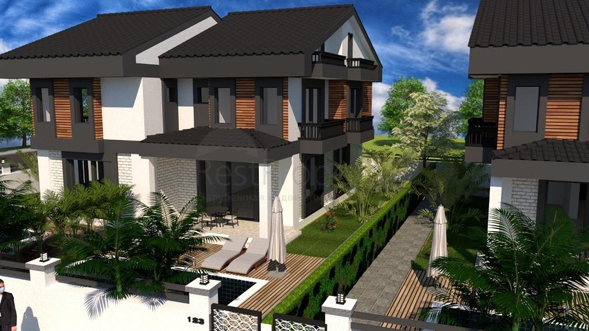 Вилла с 4 спальнями рядом с центром Фетхие