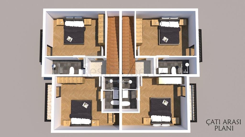 Вилла с 4 спальнями рядом с центром Фетхие