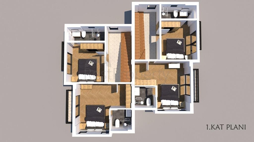 Вилла с 4 спальнями рядом с центром Фетхие