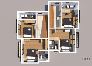 Вилла с 4 спальнями рядом с центром Фетхие