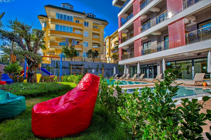 Двухкомнатная квартира с мебелью в районе пляжа Клеопатры