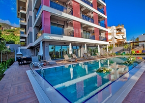 Двухкомнатная квартира с мебелью в районе пляжа Клеопатры