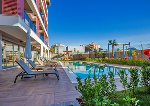 Двухкомнатная квартира с мебелью в районе пляжа Клеопатры