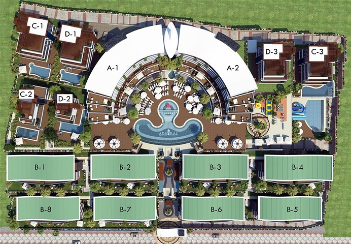 Элитный комплекс с панорамным видом на море и горы