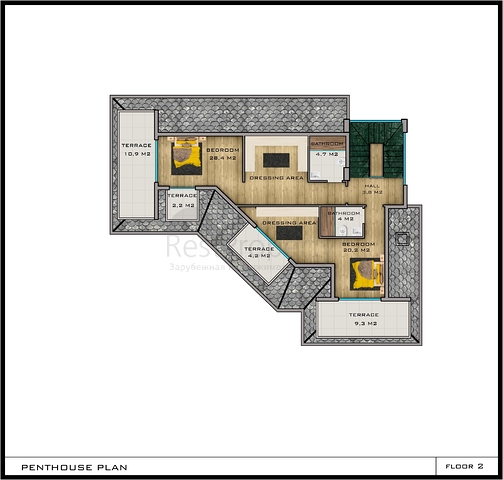 Большая вилла в районе Каргыджак