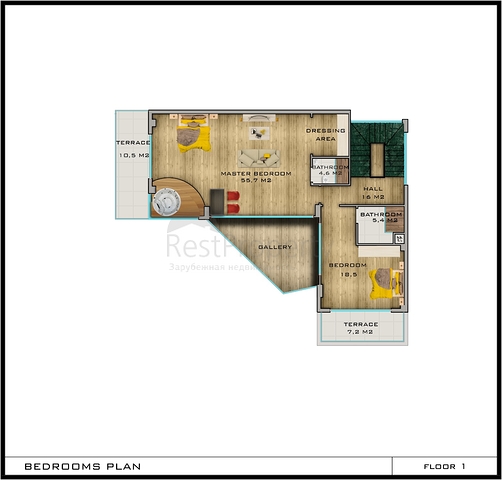 Большая вилла в районе Каргыджак