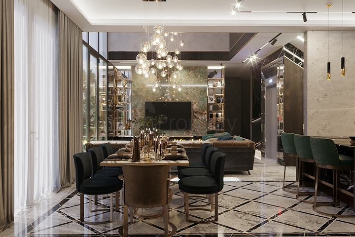 Новый проект виллы в районе Каргыджак