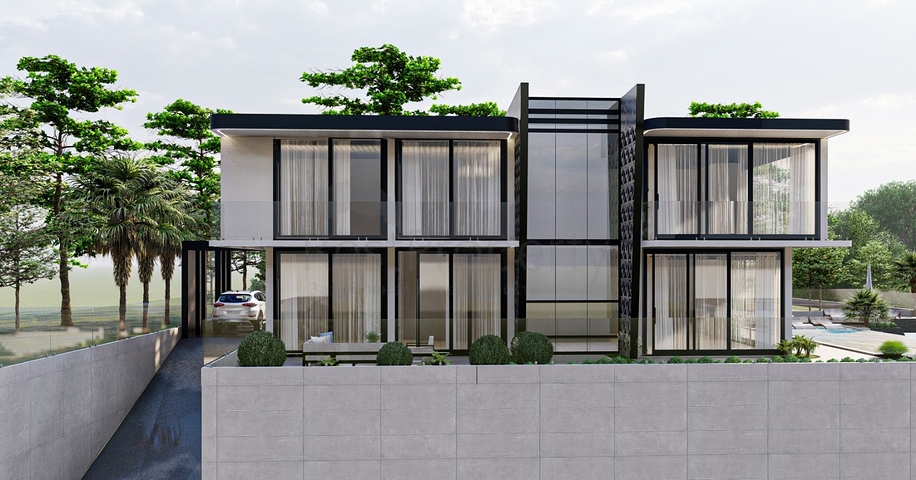 Новый проект виллы в районе Каргыджак