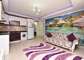 Меблированная квартира планировки 1+1 в районе Махмутлар