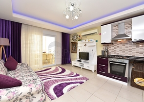 Меблированная квартира планировки 1+1 в районе Махмутлар