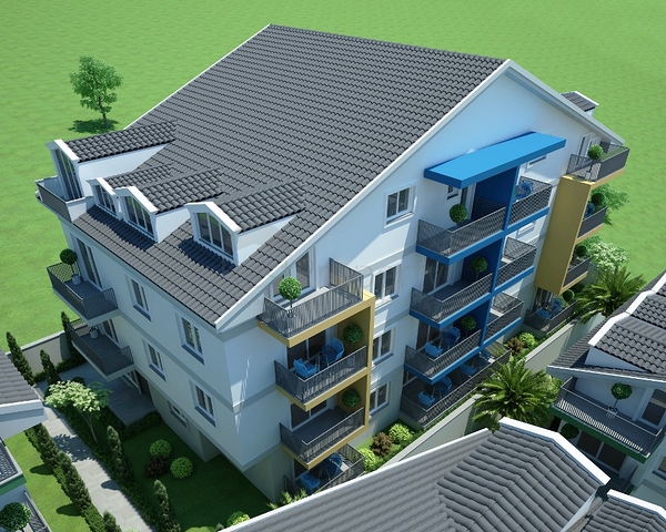 Двухкомнатная квартира в районе Ташияка Фетхие