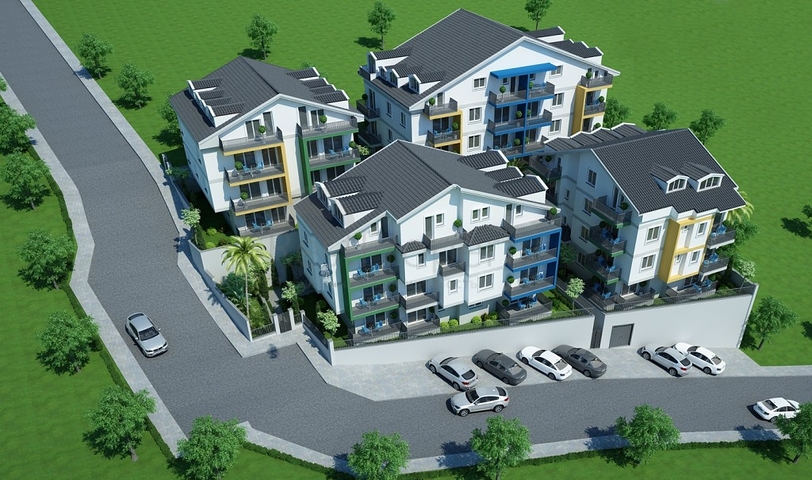 Двухкомнатная квартира в районе Ташияка Фетхие