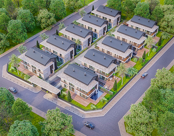 Инвестиционный проект вилл 7+1 в районе Дошемеальты Анталья