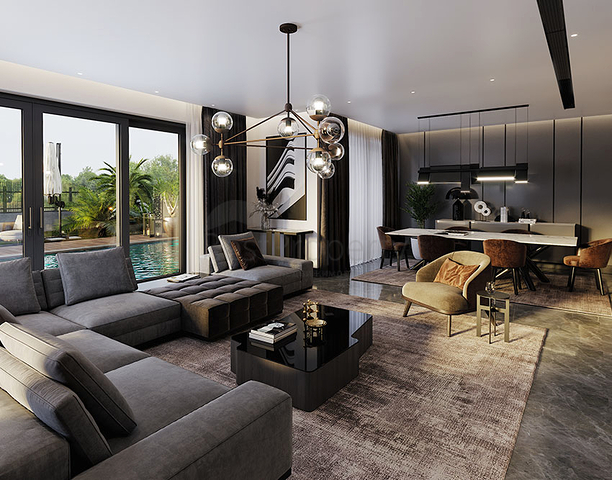 Инвестиционный проект вилл 7+1 в районе Дошемеальты Анталья