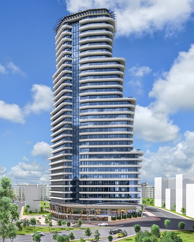 Готовый жилой комплекс расположенный вдоль главного магистраля Е5