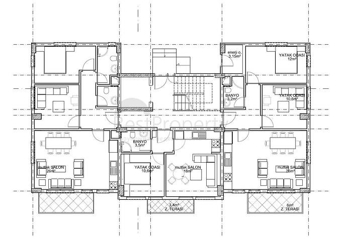Квартиры в новом комплексе в Газипаше