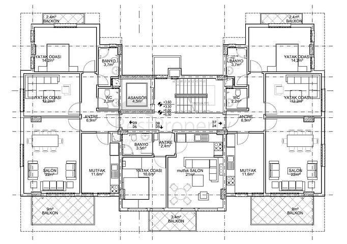 Квартиры в новом комплексе в Газипаше