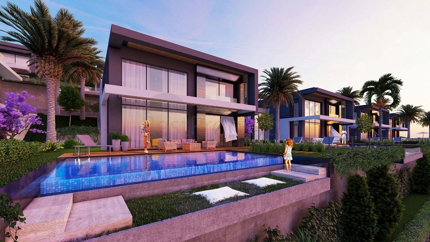 Строится элитные виллы на бухте Гюндоган!