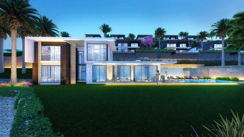 Строится элитные виллы на бухте Гюндоган!