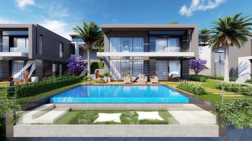 Строится элитные виллы на бухте Гюндоган!