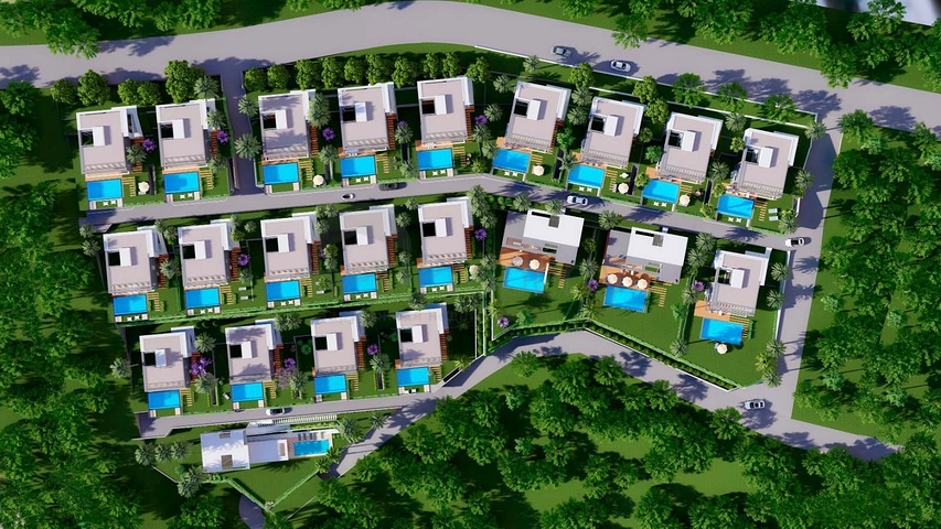 Строится элитные виллы на бухте Гюндоган!