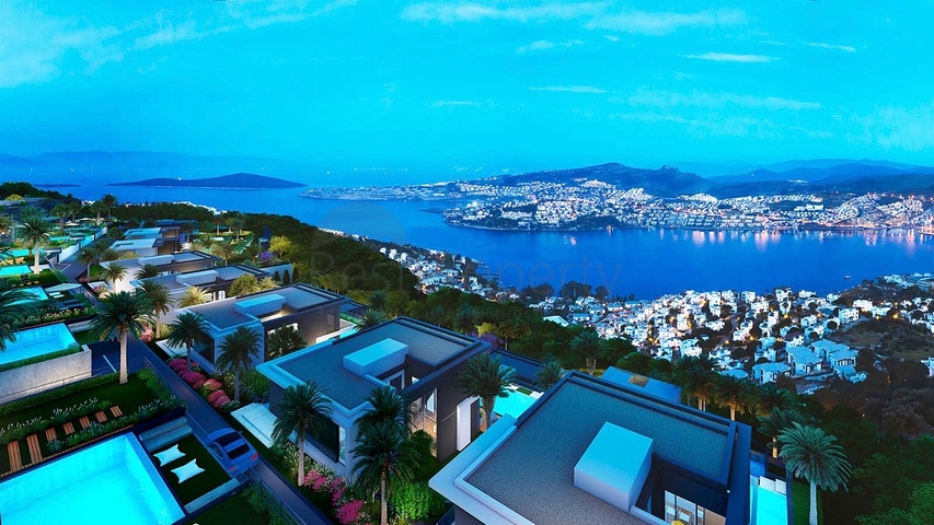 Строится элитные виллы на бухте Гюндоган!