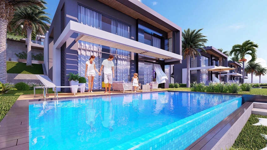 Строится элитные виллы на бухте Гюндоган!