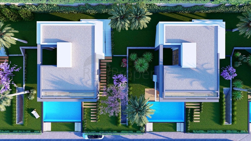 Строится элитные виллы на бухте Гюндоган!