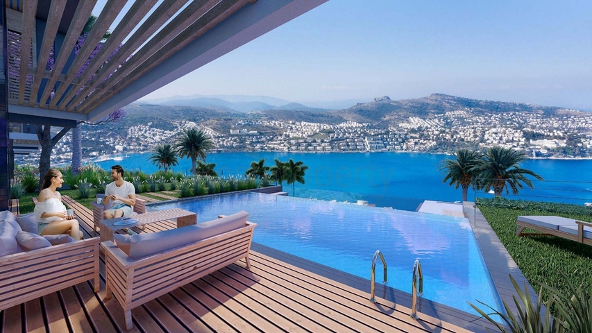 Строится элитные виллы на бухте Гюндоган!