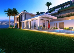 Строится элитные виллы на бухте Гюндоган!