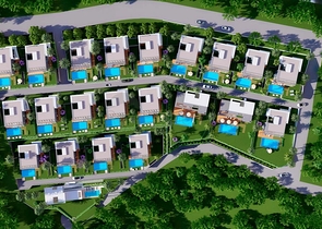 Строится элитные виллы на бухте Гюндоган!