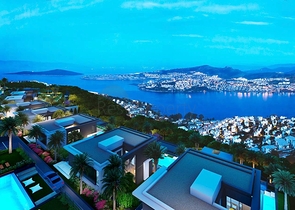 Строится элитные виллы на бухте Гюндоган!