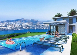 Строится элитные виллы на бухте Гюндоган!