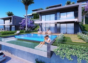 Строится элитные виллы на бухте Гюндоган!