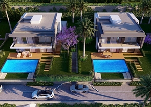 Строится элитные виллы на бухте Гюндоган!