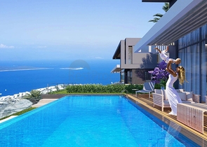 Строится элитные виллы на бухте Гюндоган!