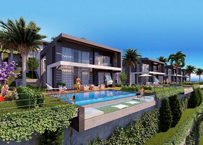 Строится элитные виллы на бухте Гюндоган!