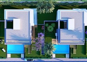 Строится элитные виллы на бухте Гюндоган!