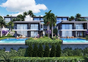 Строится элитные виллы на бухте Гюндоган!