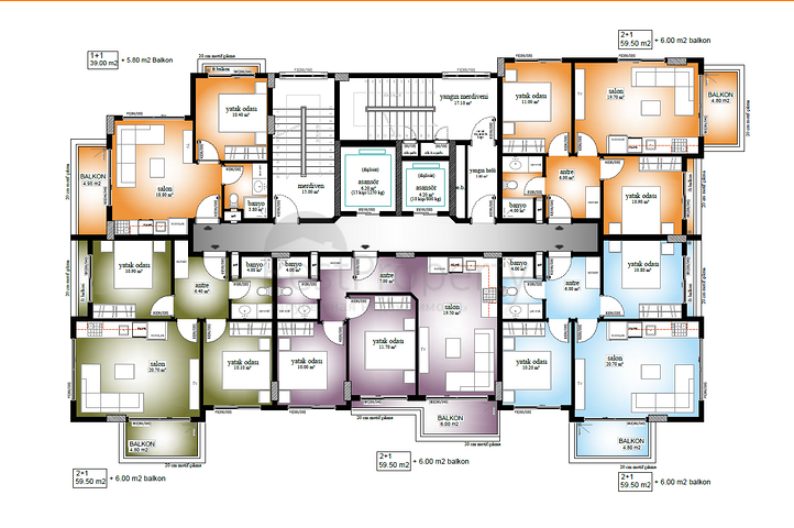 Новый жилой комплекс в районе Махмутлар