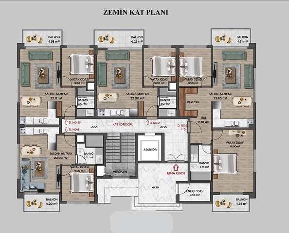 Квартиры в новом жилом комплексе 