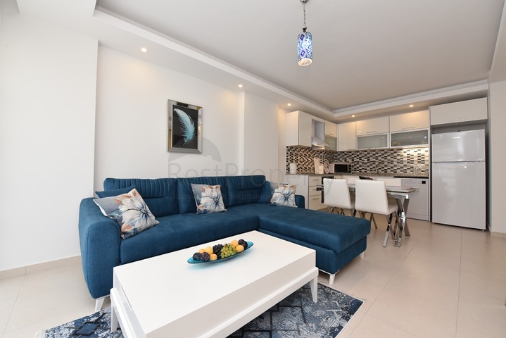 Меблированная квартира планировки 1+1 в районе Авсаллар