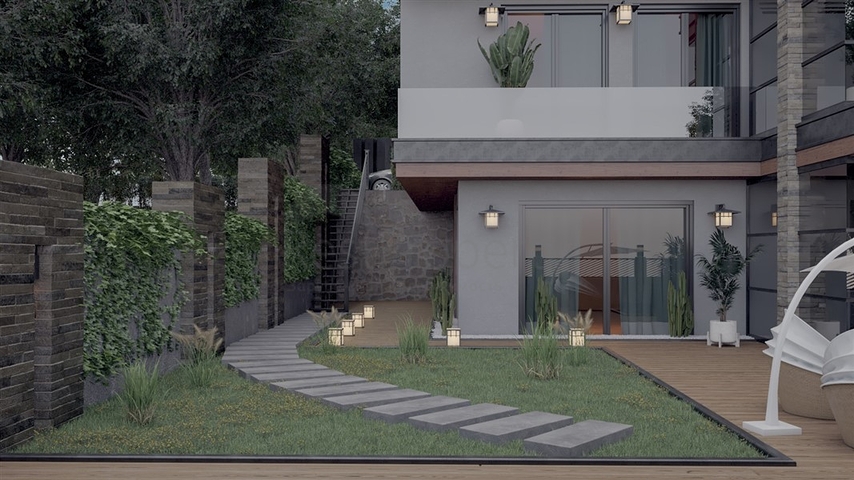 Трехэтажная вилла планировки 5+1