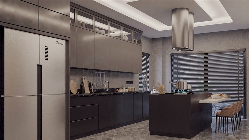 Трехэтажная вилла планировки 5+1