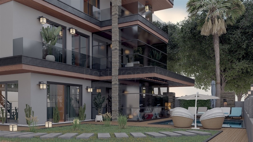 Трехэтажная вилла планировки 5+1