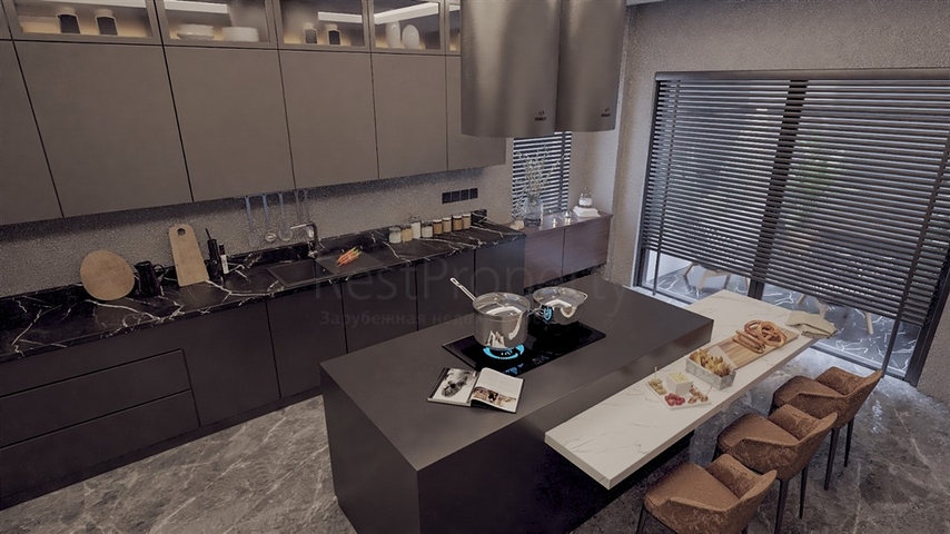 Трехэтажная вилла планировки 5+1