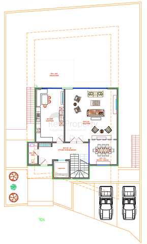 Трехэтажная вилла планировки 5+1