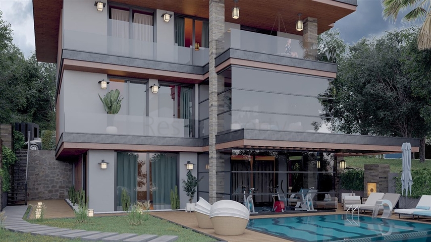 Трехэтажная вилла планировки 5+1