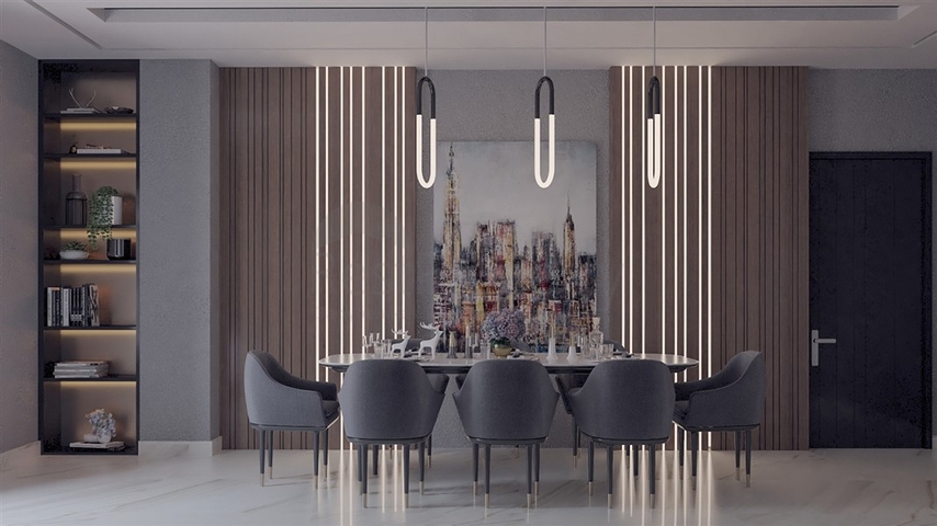 Трехэтажная вилла планировки 5+1