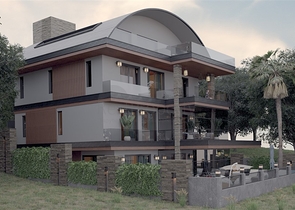 Трехэтажная вилла планировки 5+1